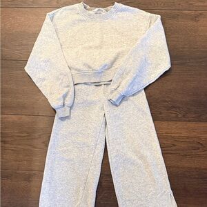 H&M Light Gray Kids Set Sz 8